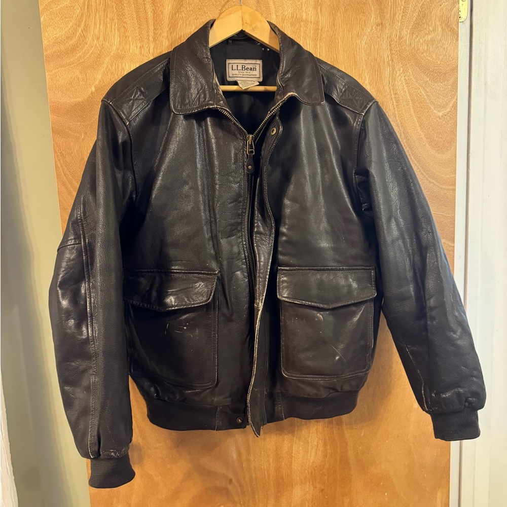 Vintage LL Bean leather jacket